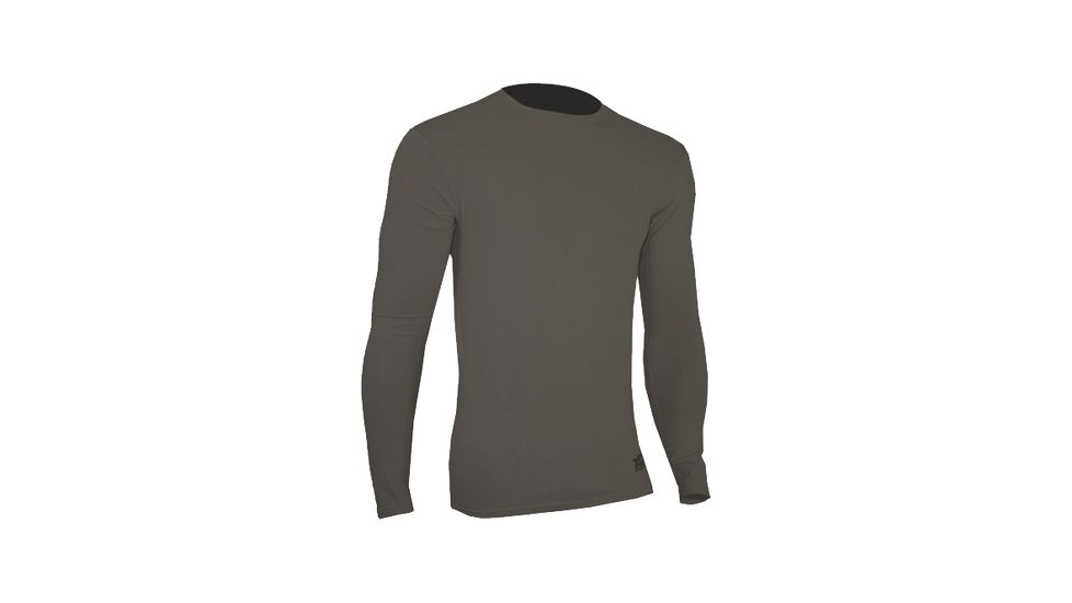 XGO Mens Phase 3 Flame Retardant Long Sleeve Compression Crew, Charcoal, XL 3FX11A-XL-64