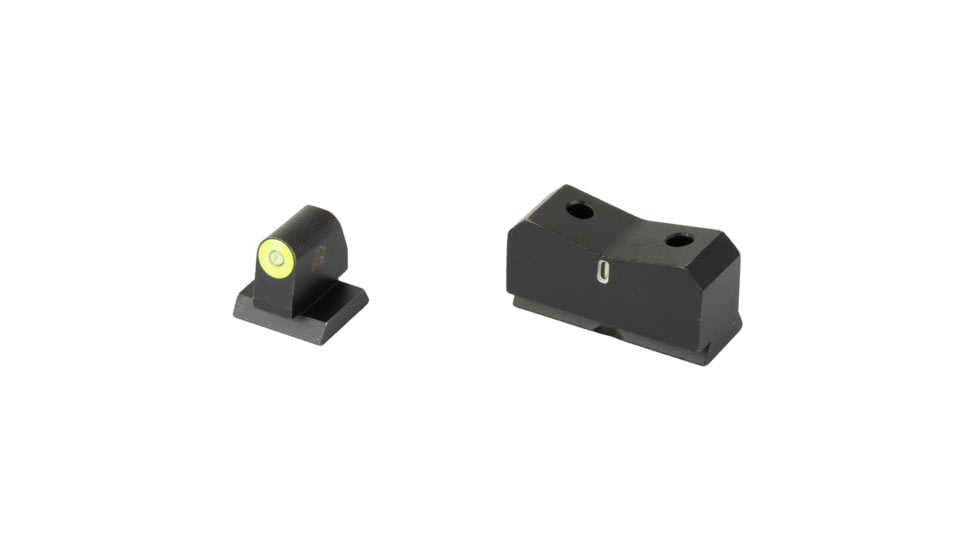 XS Sights DXT2 Big Dot, Tritium Night Sight, For Desert Eagle (.44 Mag/.50AE), Standard Height, Yellow Front Outline, Green Tritium Front/Rear, MR-X001S-5Y