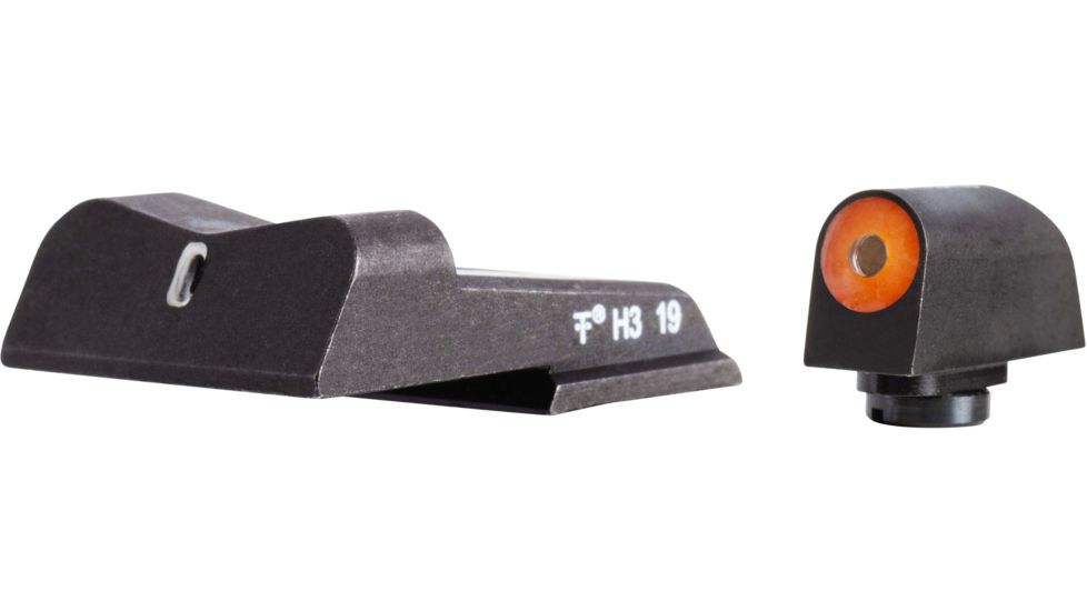 XS Sight Systems DXT2 Big Dot Pistol Tritium Night Sight, S&amp;W M&amp;P 380 Shield EZ, Orange, Standard, SW-0031S-5N