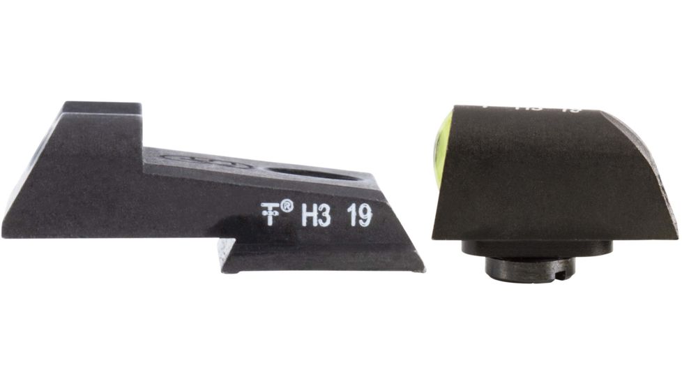 XS Sight Systems DXT2 Big Dot Pistol Tritium Night Sight, S&amp;W M&amp;P 380 Shield EZ, Yellow, Standard, SW-0031S-5Y