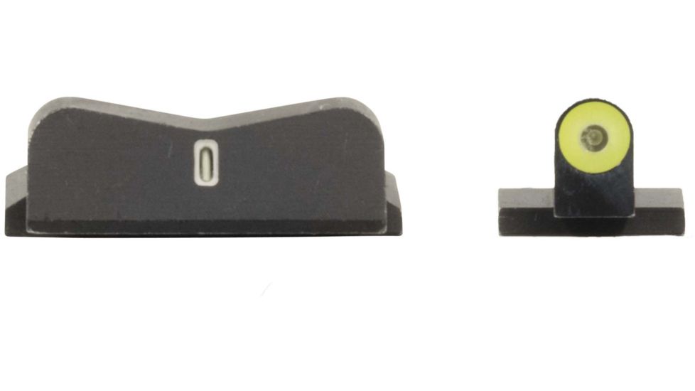XS Sight Systems DXT2 Big Dot Pistol Tritium Night Sight, S&amp;W M&amp;P Full Size, Compact, Yellow, Standard, SW-0029S-5Y