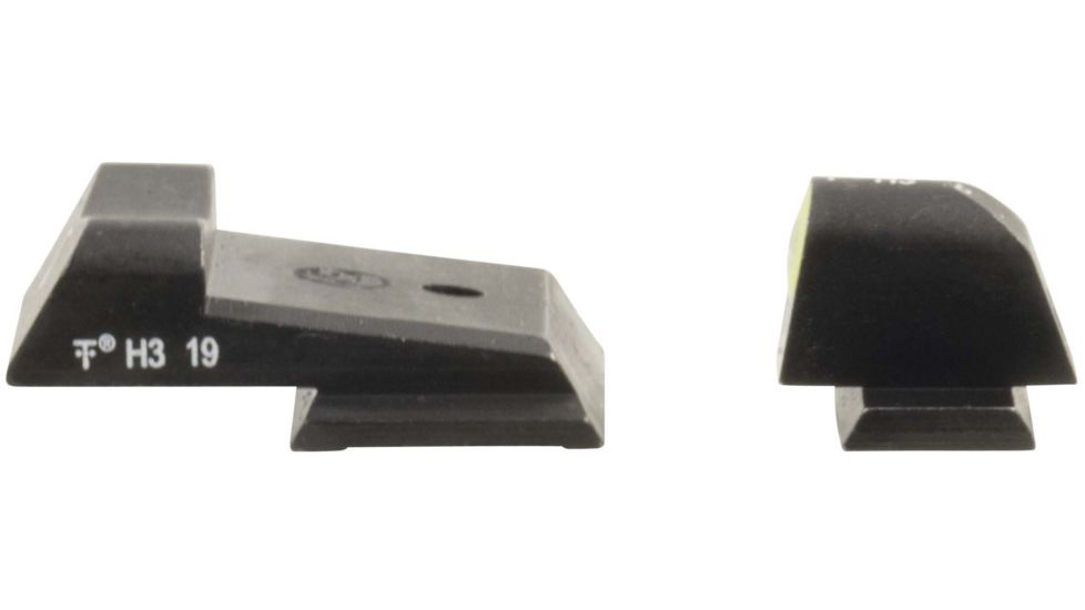 XS Sight Systems DXT2 Big Dot Pistol Tritium Night Sight, S&amp;W M&amp;P Shield, Yellow, Standard, SW-0030S-5Y