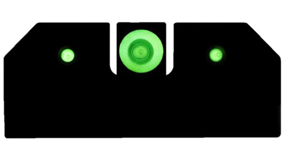 XS Sight Systems R3D Night Sights, Tritium, Green, Smith &amp; Wesson M&amp;P Shield/ M&amp;P M2.0 Shield, Black, SW-R033S-6G