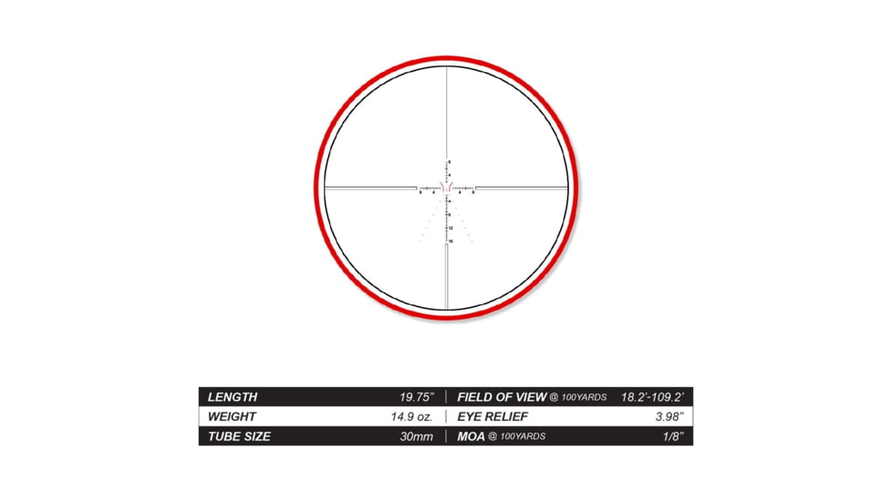 XTS Destination Zero 1-6x 24mm Rifle Scope, 30mm, Black, XTS-1-6X24Z