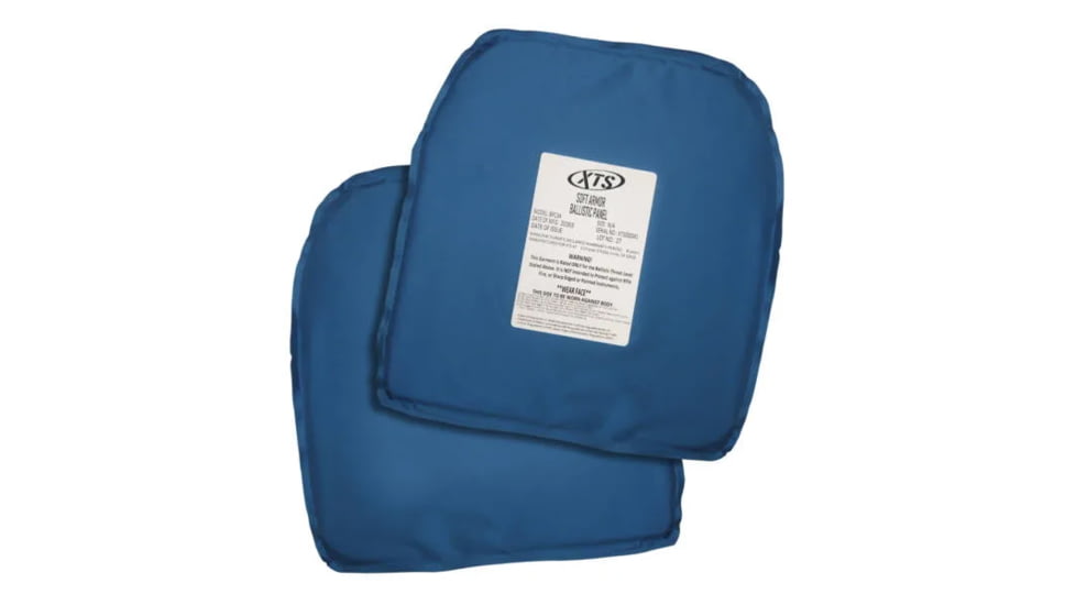 XTS Level 3A Kevlar Armo Plates - Set of 2, Blue, XTS-SAP