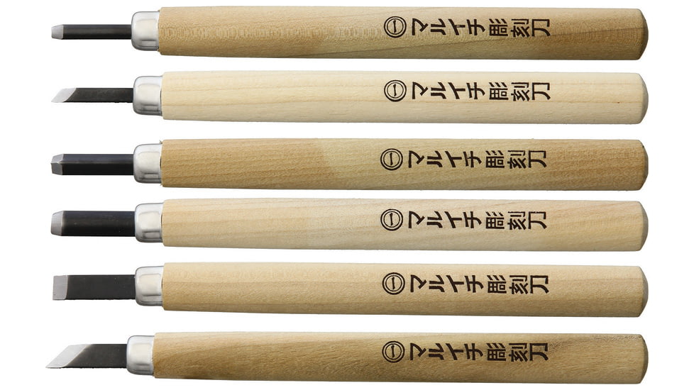 Yoshiharu Cutlery Japan KL-6 Japanese Carving Set Knife, Steel blade, Wood handle, AC033