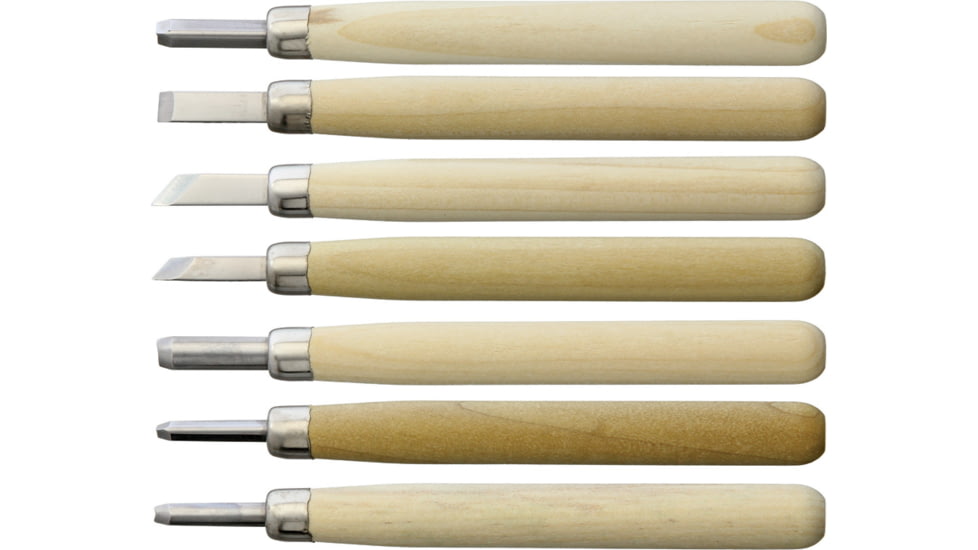 Yoshiharu Cutlery Japan L-7 Japanese Carving Knife Set, Stainless blade, Wood handle, AC026
