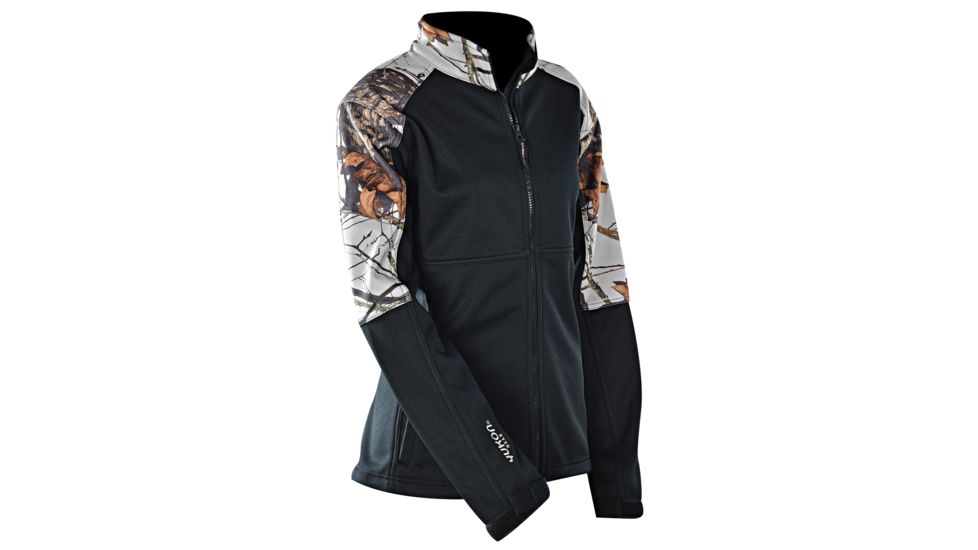 Yukon Gear Ladies Windproof Soft Shell Jacket, Winter/Black, X-Large 121633
