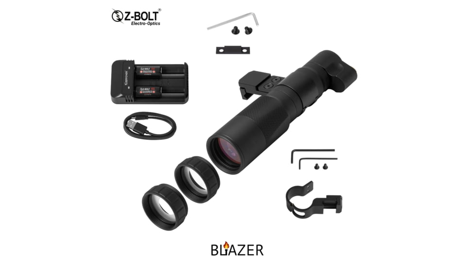 Z-Bolt Blazer LEP Weapon Light - 18350 - Cable Port &amp; Arms Mount, Black, LEP-18350-PORT-BLK-PHCF-17S