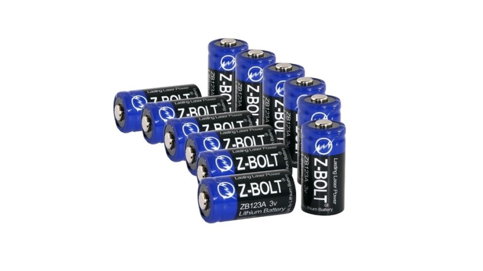 Z-Bolt Cr123A Lithium Batteries - 12 Pack, Disposable Batteries, Small, CR123A-12