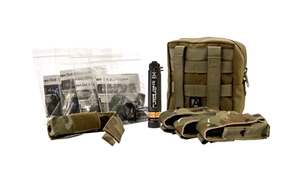 Z-Bolt Infrared Dot Laser Designator, Civilian Legal, 1.000 Meter Range,FDA CLASS 1, 4 Pcs Kit, Multicam, MARK-1ir-KIT-4-SP-MC