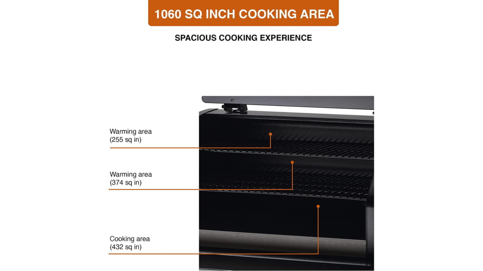 Z Grills 1000D 8in1 Wood Pellet Grill - Smoker, Bronze/Black, Large, ZPG-1000D