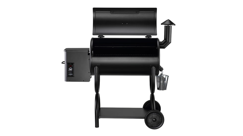 Z Grills ZPG-550B 8-in-1 Wood Pellet Grill, BBQ &amp; Smoker, 47x20x45in, Black, Medium, ZPG-550B