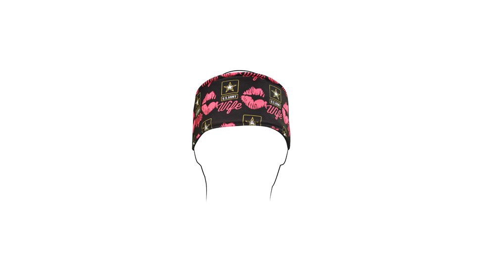 Zan Headgear Headband, Polyester, U.S. Army, Wife Kisses HB706
