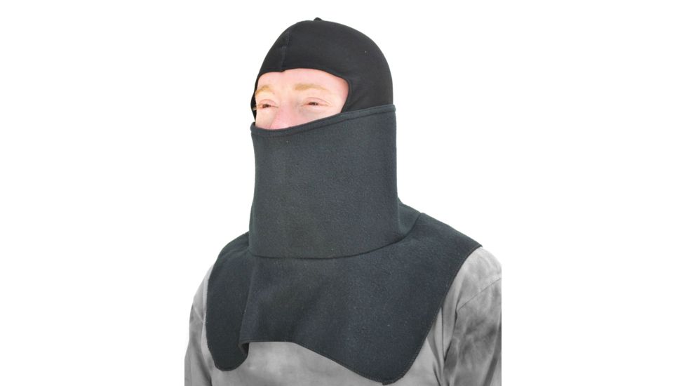 Zan Headgear Balaclava Spandex Crown Black Fleece WB114S