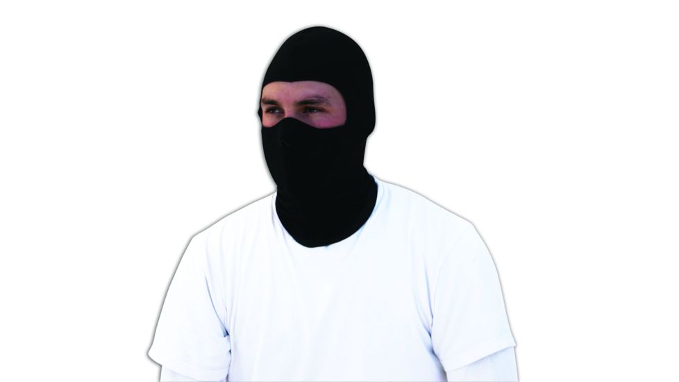 Zan Headgear Coolmax Balaclava Black Face Mask WBC114NFM