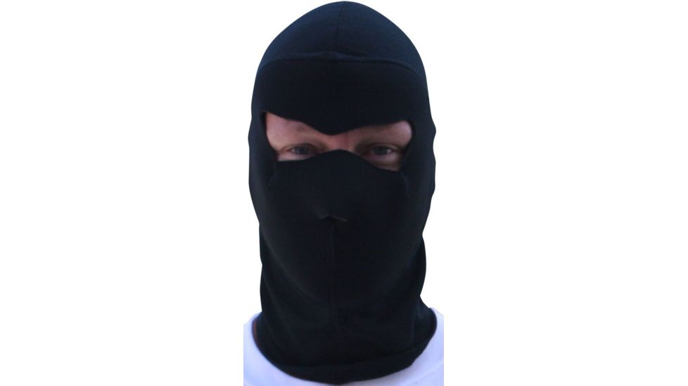 Zan Headgear Coolmax Balaclava Extreme Solid Black WBC114NFME