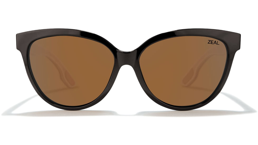Zeal Optics Ande Plant-Based Cat-Eye Fashion Polarized Sunglasses, Coffee/Copper, Medium, 11837