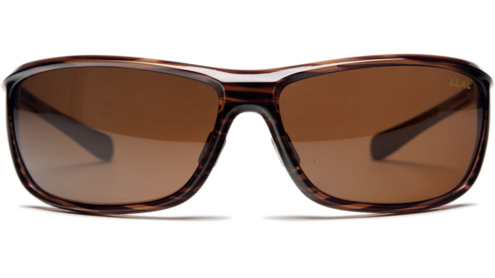 Zeal Optics Backyard Sunglasses, Wood Grain Frame and Polarized Dark Grey Lens 10062