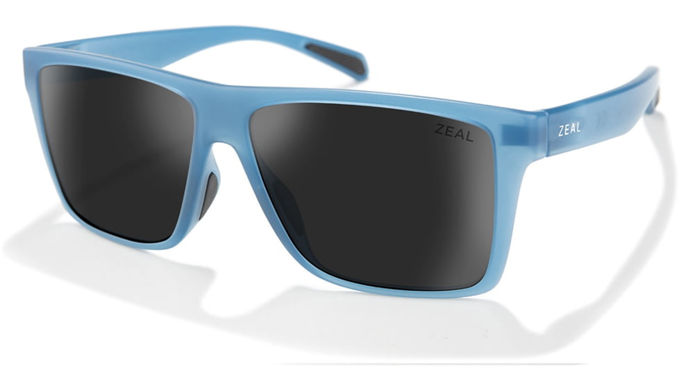Zeal Optics Cam Plant-Based Rectangular Polarized Sunglasses, Mako/Dark Grey, Medium, 11989