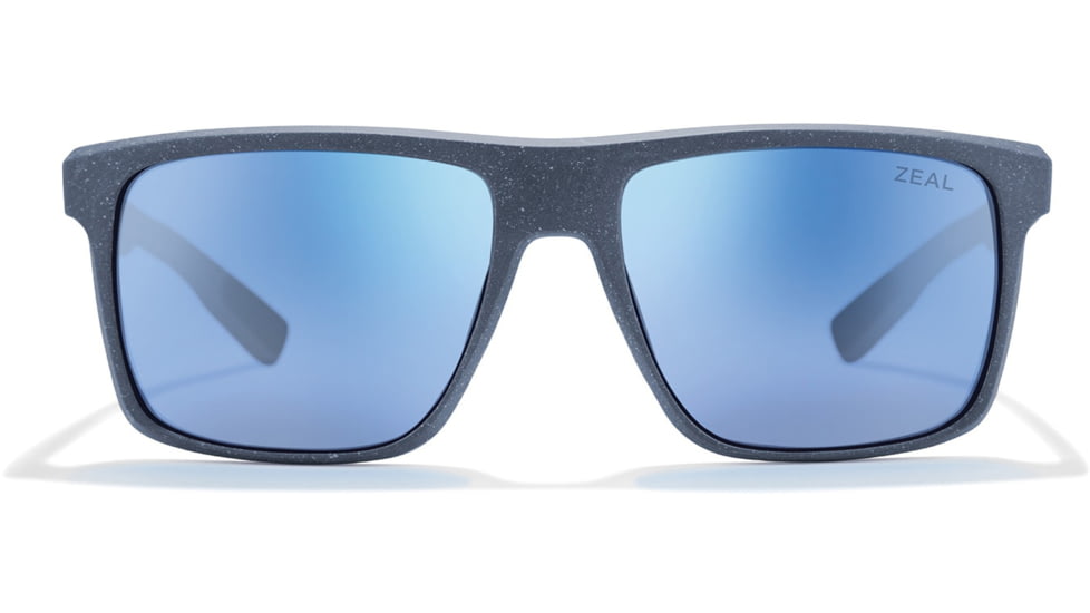 Zeal Optics Divide Recycled Plastics and Plant-Based Rectangular Polarized Sunglasses, Midnight/Horizon Blue, Medium, 11839