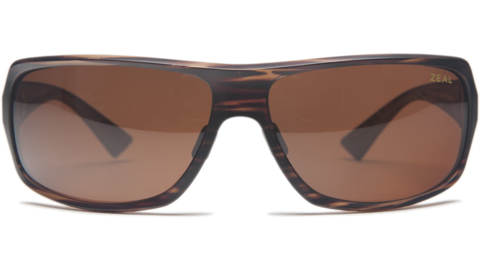 Zeal Optics Epic Sunglasses, Matte Wood Grain Frame and Polarized Copper Lens 10070