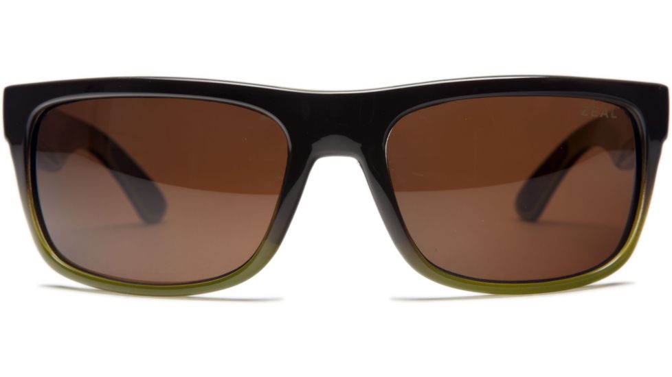 Zeal Optics Essential Sunglasses, Brown/Olive Fade Frame, Copper Lens, 10004