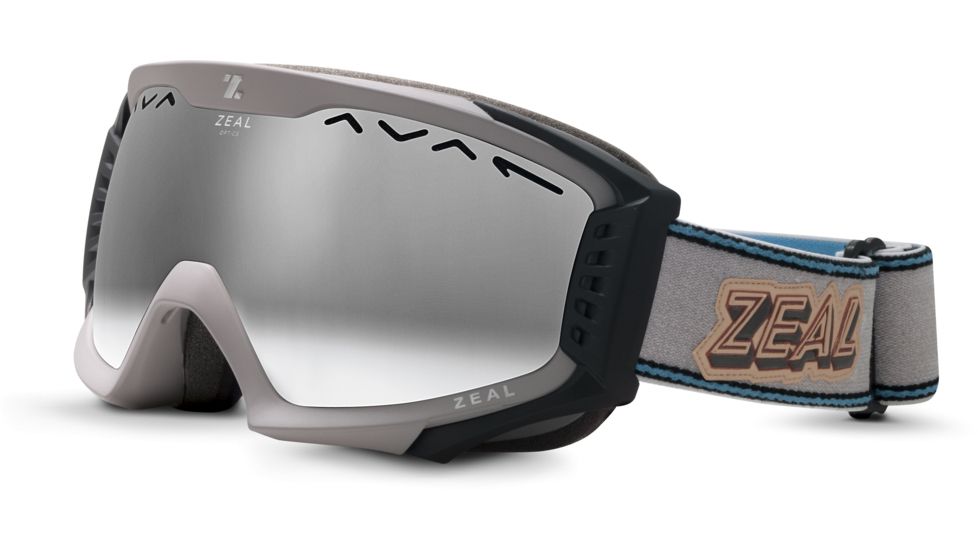 Zeal Optics Outpost Ski Goggles, Rucksack Grey Frame and Polarized Gunmetal Optimum Lens 10225