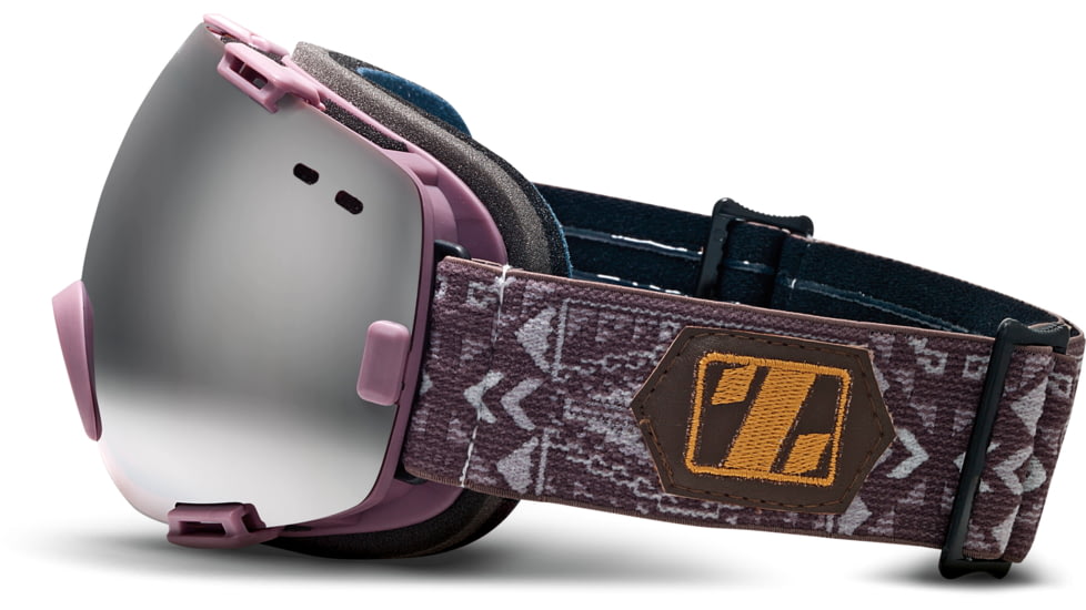 Zeal Optics Voyager Ski Goggles, Heather Purple Frame and Metal Mirror and Light Ruby Optimum Lens 10276