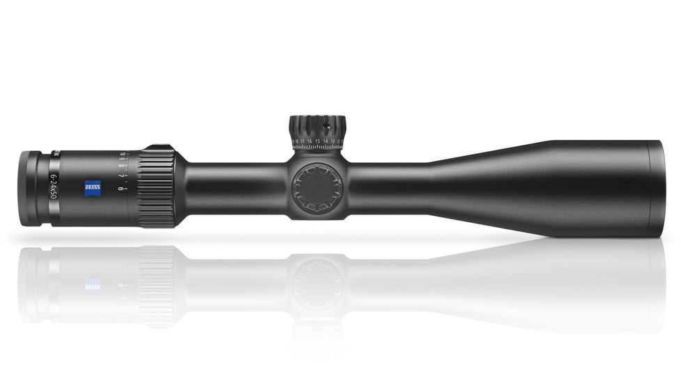 Zeiss Conquest V4 6-24x50mm 30mm Tube Rifle Scope, Second Focal Plane, ZBR-1 Reticle, Black, 522951-9991-080