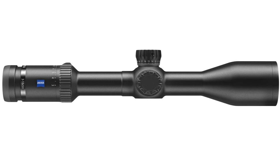 Zeiss Conquest V6 3-18x50mm 30mm Tube Riflescope, Second Focal Plane, External Elevation and Capped Windage Turret, ZMOA-2 Reticle, Black, 522241-9994-060