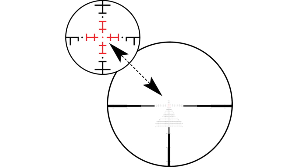 Zeiss LRP S3 Rifle Scope, 4-25x50mm, ZF-Mri Reticle, Black, 522675-9916-090