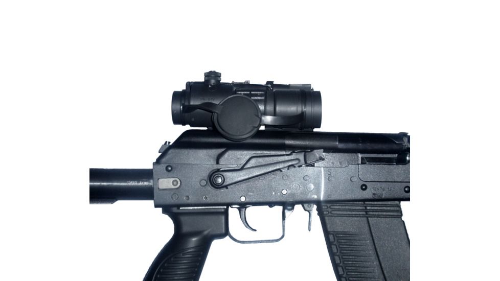 Zenit PK-01 V Red Dot Rifle Weapon Scope w/ Weaver and AK Side Mount, Black, GSPK01V