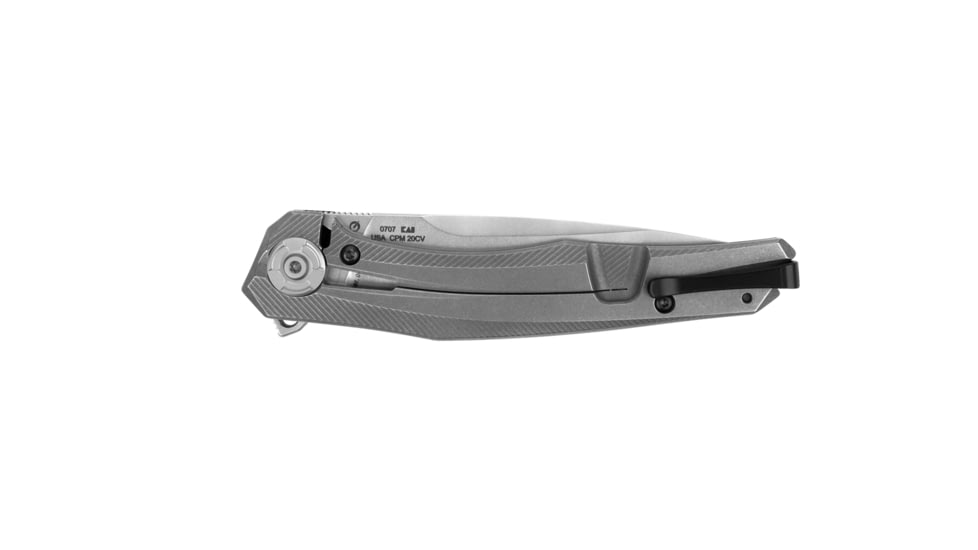 Zero Tolerance 0707 Folding Knife, 3.5in CPM 20CV Drop Point Blade, Carbon Fiber/Titanium Back Handle, 0707
