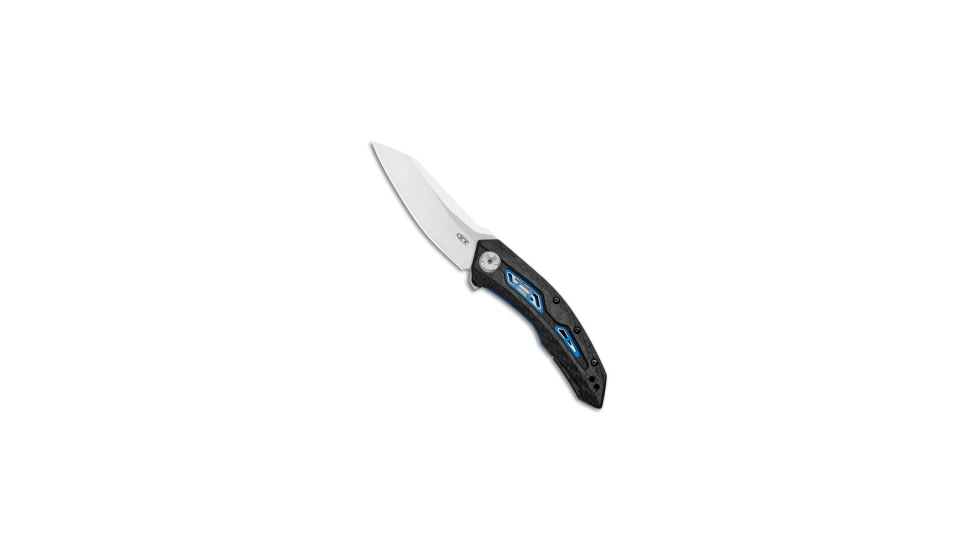 Zero Tolerance Zero Tolerance 0762 TDS Frame Lock Knife Carbon Fiber 3.75" Satin*DISCOUNTED*, Black/Blue, CPM 20CV, adult, BHQ-224616