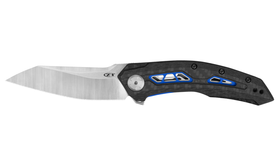 Zero Tolerance 0762 Folding Knife, 3.4in CPM 20CV Reverse Tanto Blade, Carbon Fiber Handle, 0762