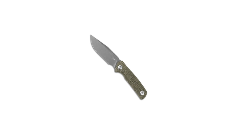 Zero Tolerance Zero Tolerance 0004 Fixed Blade Olive Micarta 4.25" Stonewash, Olive, CPM Cru-Wear, adult, BHQ-220805