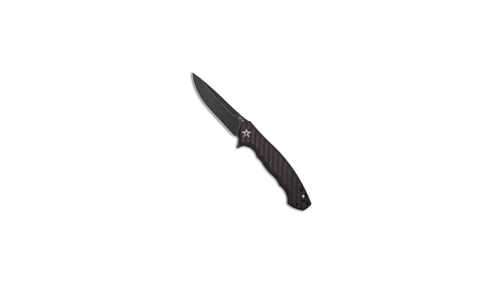 Zero Tolerance Zero Tolerance Large Sinkevich 0452 Frame Lock Knife Red CF 4.1" Black SW, Red/Black, CPM S35VN, adult, BHQ-177614