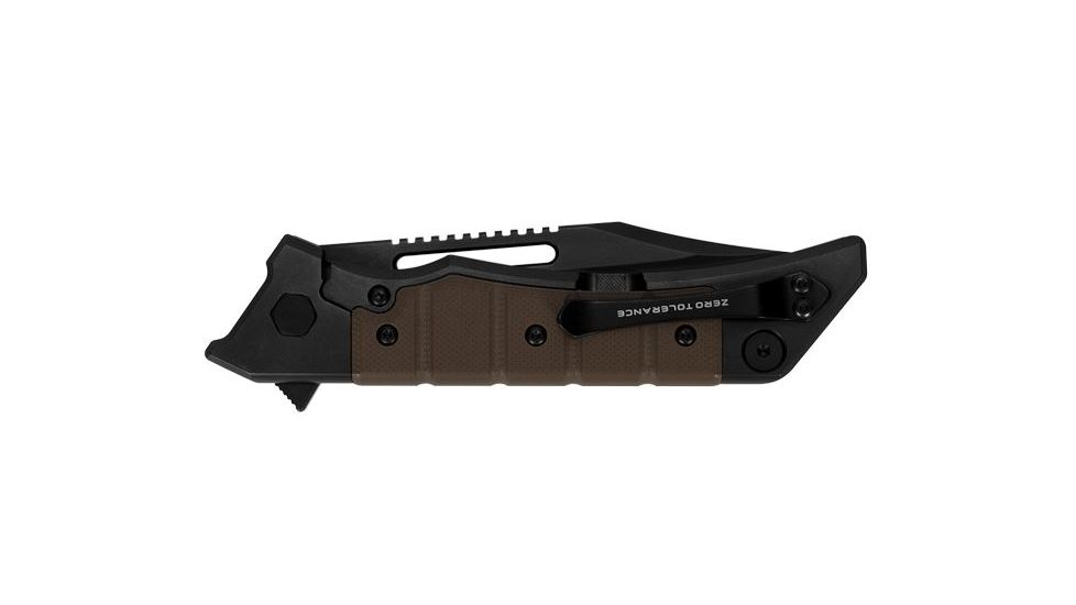 Zero Tolerance ZT 0223 Fixed Blade Knife, 3.5in, By Tim Galyean, CPM 20CV, DLC coating, Titanium Handle 0223