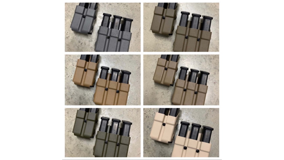 Zero9 Double Mag Case Holster, Glock 9mm/.40ACP, Tek-Lok, Plain Black, Z9-4005-BLK-TEK