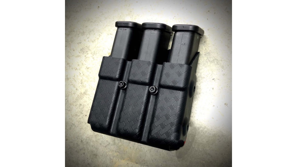 Zero9 Triple Mag Case Holster, Other 9mm/.40ACP, Tek-Lok, Plain Black, Z9-4008-BLK-TEK