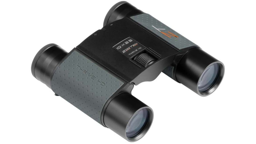 ZeroTech Optics Thrive HD 10x25 mm Roof Prism Binoculars, Grey, THD1025