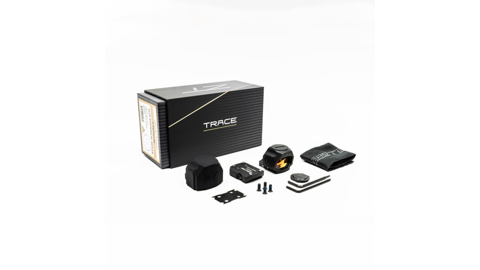ZeroTech Optics Trace H.A.L.O 1x28mm Reflex Red Dot Sight, 3 MOA Dot Reticle, Green, Enclosed, Black, TRAE28G