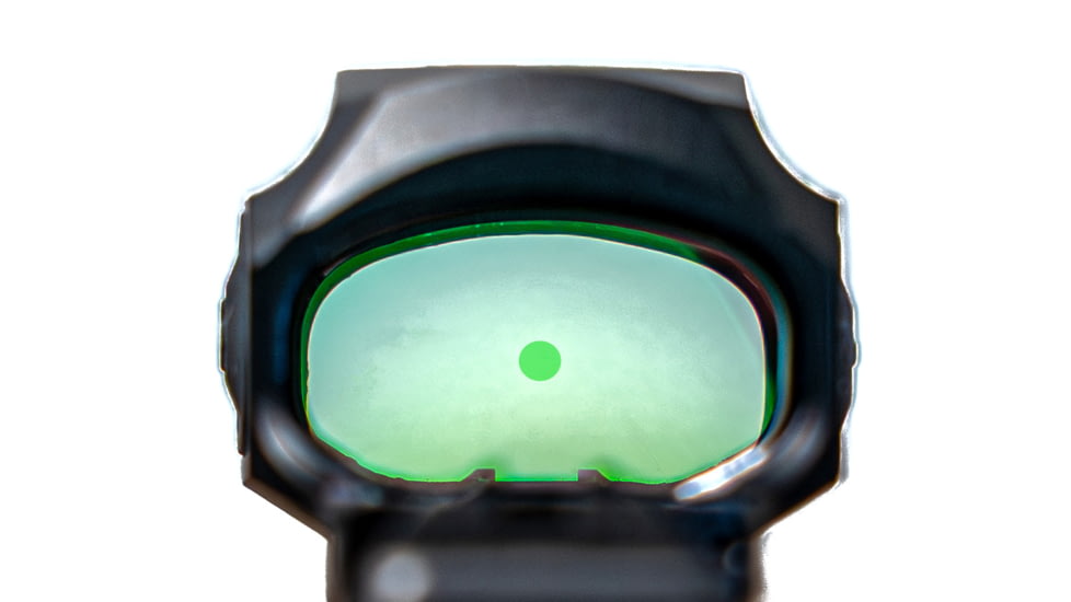 ZeroTech Optics Trace H.A.L.O 1x28mm Reflex Red Dot Sight, 3 MOA Dot Reticle, Green, Enclosed, Black, TRAE28G