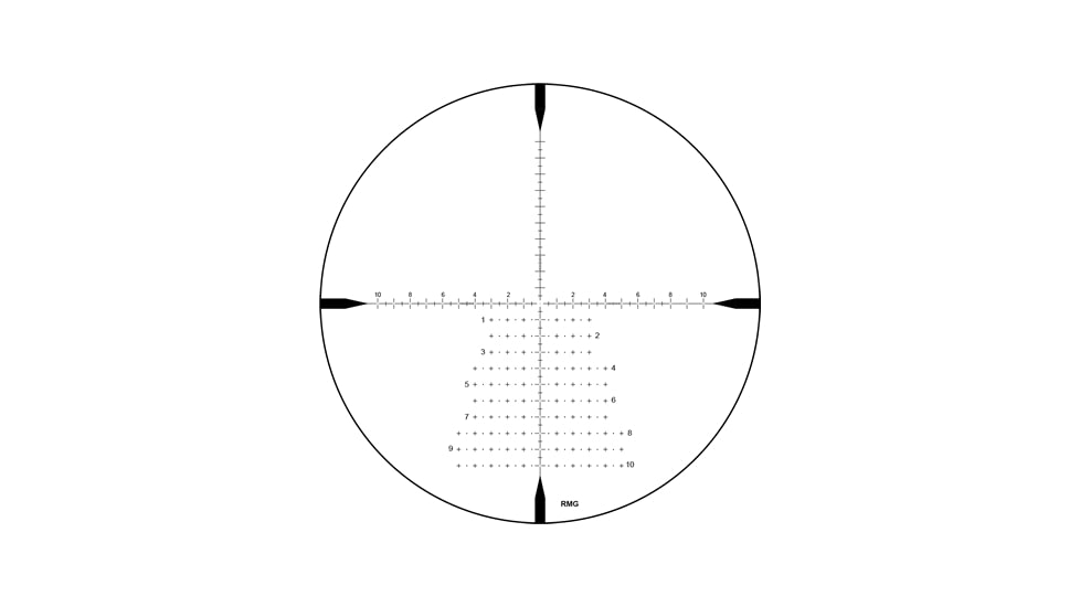 ZeroTech Optics Vengeance 6-24x50mm, 30mm Tube Rifle Scope, First Focal Plane, RMG Reticle, Black, VG6245F