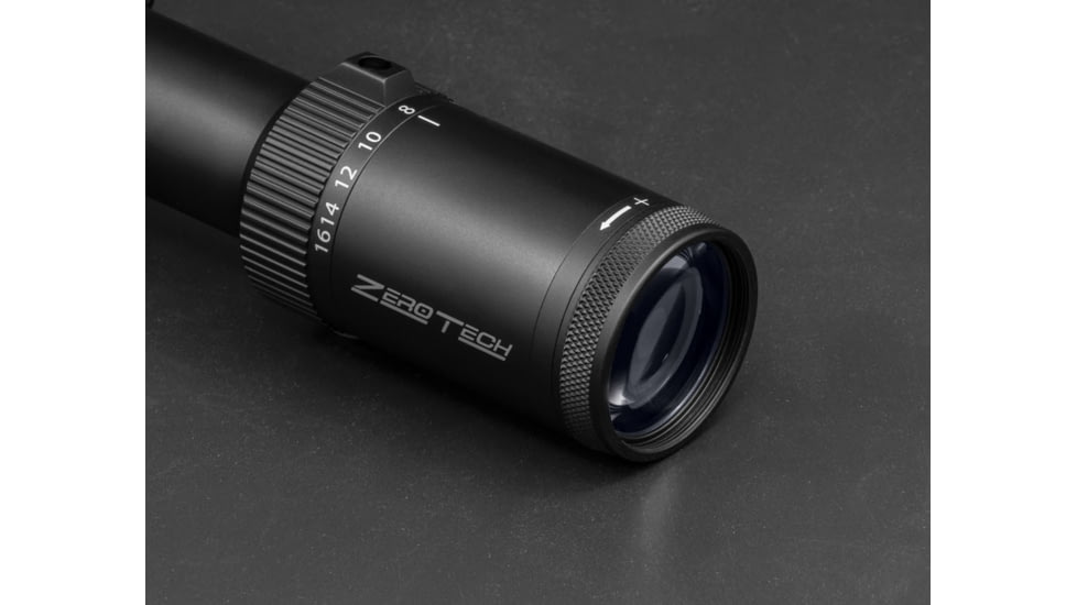 ZeroTech Optics The Thrive HD 4-16x44mm Riflescope, 1.18in Tube, First Focal Plane, LR Hunter Illuminated Reticle, Black, TH4164FL-IR