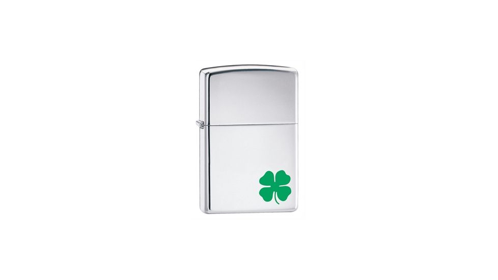 Zippo A Bit O Luck Classic Style Lighter, High Polish Chrome 24007
