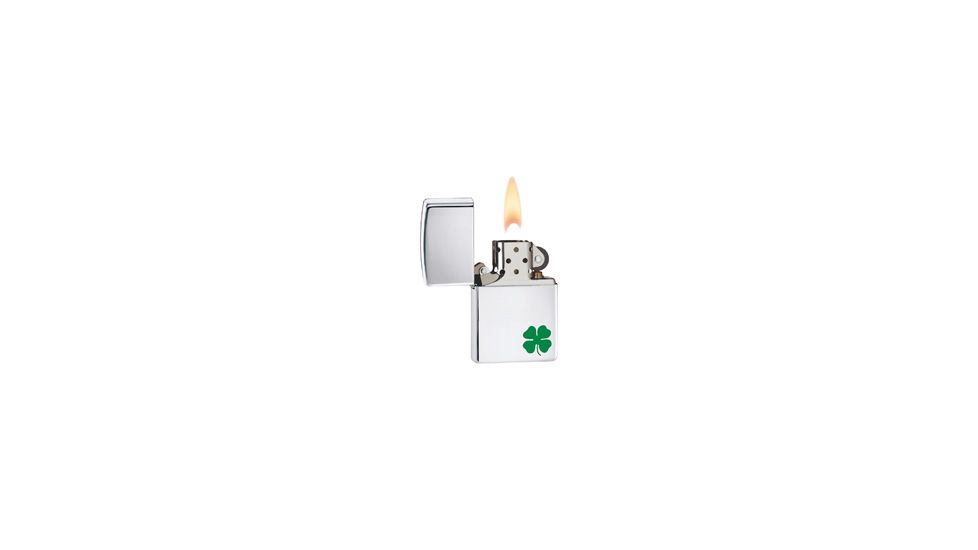 Zippo A Bit O Luck Classic Style Lighter, High Polish Chrome 24007