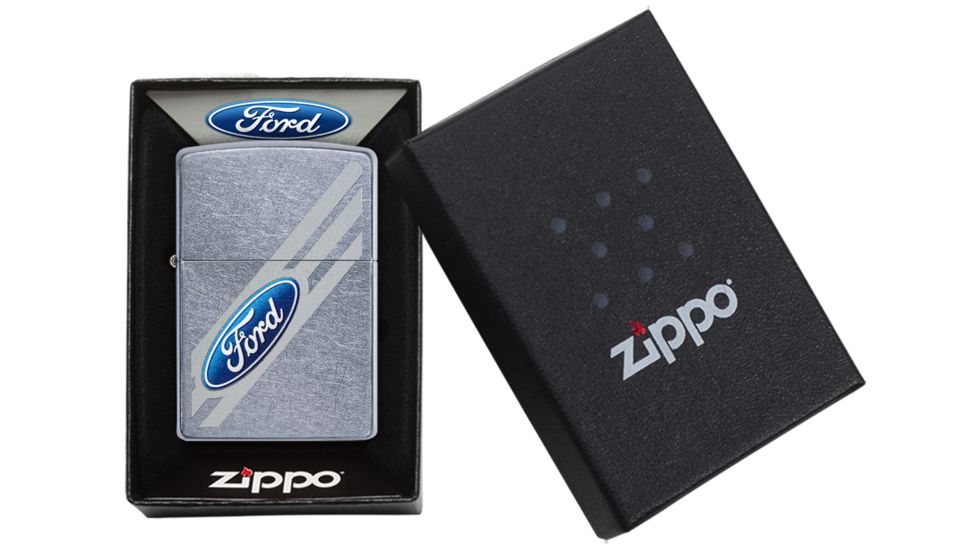 Zippo Angled Ford Logo Pocket Lighter, 29577