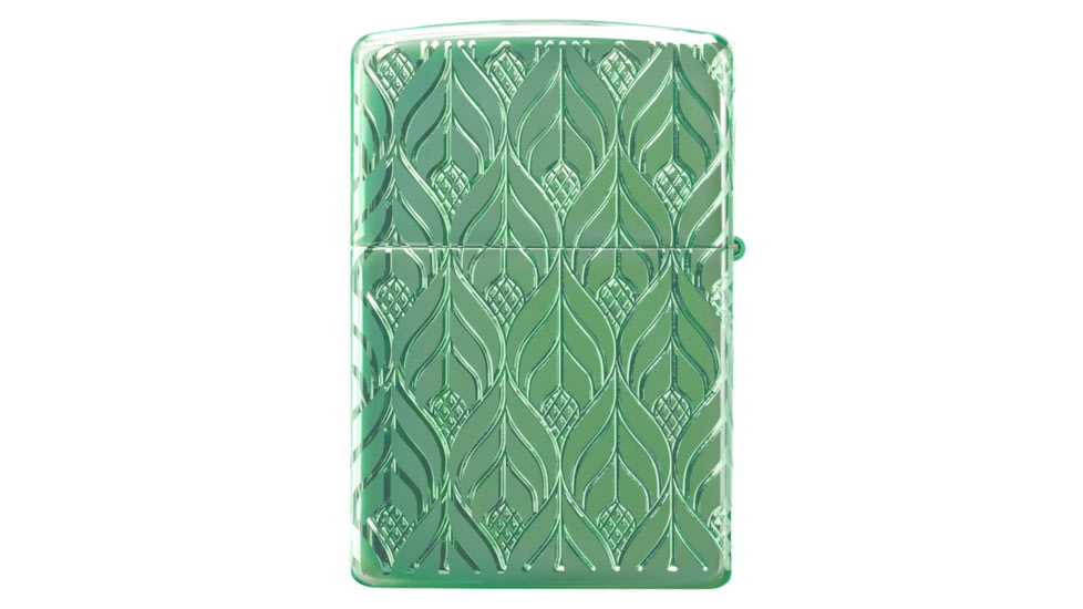 Zippo Armor High Polish Elegant Dragon Lighter w/ Click, Green, One Size, 49054
